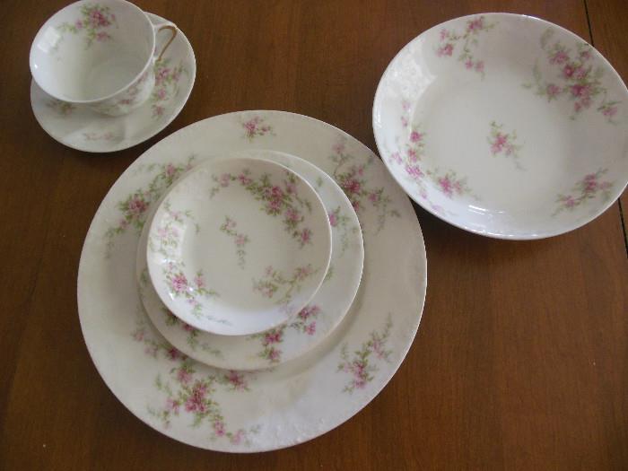 12 Piece Place setting Theodore Haviland 1903 Schleiger 