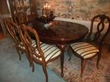 Cherry Dining Table with 6 chairs
