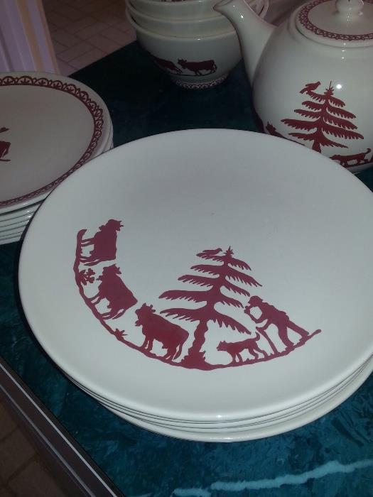 Dinner plate set, French