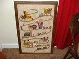 Noah's Ark crewel work