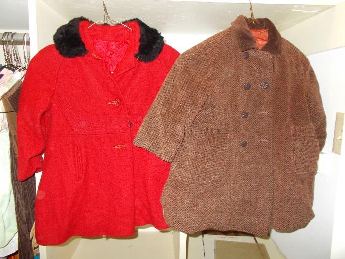 2 Vintage Children's Coats - GREAT CONDITION - belonged to daughter - 1960's - LOTS more Children's Clothing from the 1960's/1970's!!!!