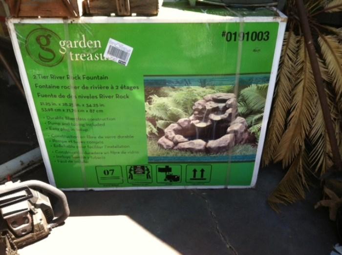 Garden Treasure - rock fountain - in box - never opened!!!!!