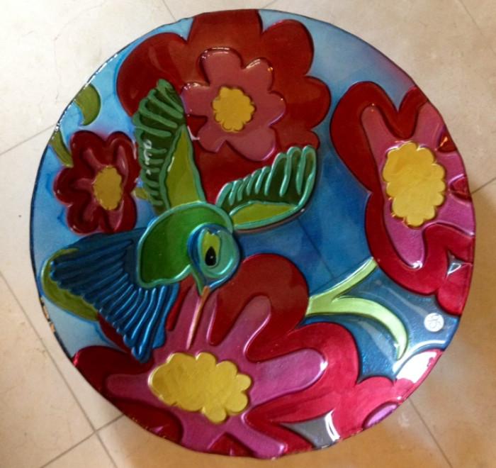 Gorgeous Oversized Art Glass Bowl
