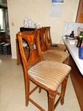THREE HIGH TOP CHAIRS THAT MATCH D/R CHAIRS
