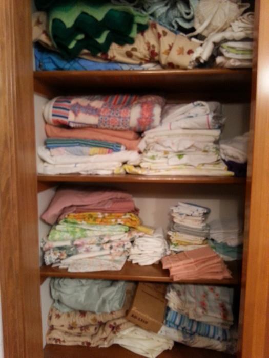 LOTS and LOTS of linens!!
