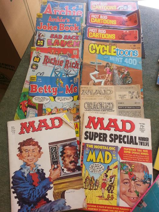 Great Vintage Mad Magazines, Richie Rich, Archie and more!