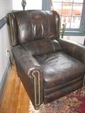 Gentleman's Brown Leather Recliner