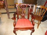 captains chairs of the dining room set