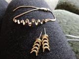 gold bracelet with earrings