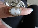 cameo ring 14 K