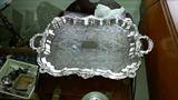 Beautiful Large Silver Plate Tray