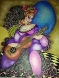 Title: "My Guitar and Me" Size 16.5" x 14.5"