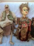 Collection of Hand Carved Wooden Puppets from Around the World