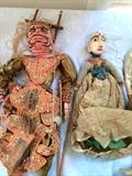 Collection of Hand Carved Wooden Puppets from Around the World