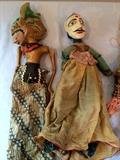 Collection of Hand Carved Wooden Puppets from Around the World