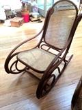 
Bentwood Rocker with Cane Seat and Back, c. 1880
