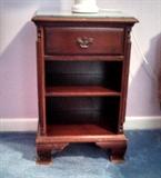 Antique mahogany side table/bookcase