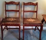 Pair of Liberty Chair Co. Inc. N.C. Chairs. Both labeled and dated April 24, 1929.