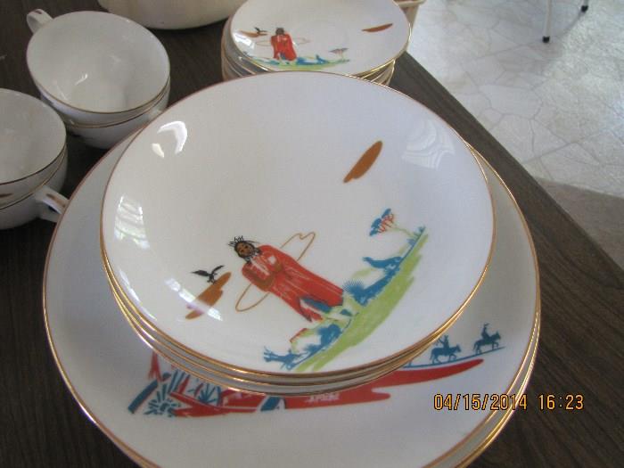 Knox Oil Co. Dishes