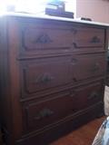 Antique Victorian Marble Topped Dresser with Secret Drawer