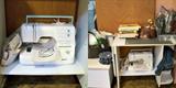 Like new:  Kenmore Computerized Sewing Machine; Table and Chair with storage seat