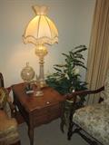 Crystal lamp and decorative pieces