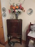 Walnut small hutch - circa 1930's