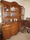 French Provincial china cabinet