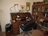 Drop leaf oak desk