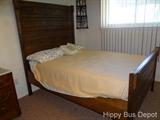 1850's Carved Eastlake Walnut Bed, Frame, Head and Foot board.  Mattress included. 