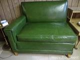 Green Vinyl Split Sofa Sectional
(2 pieces)