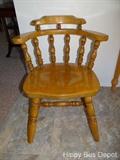 Pair Maple Kitchen Chairs
