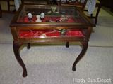 Queen Anne Leg Curio Table
