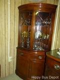 duncan phyfe curved corner cabinet
