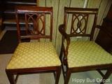 duncan phyfe mahogany dining table & 4 chairs
