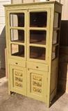 Antique American painted kitchen cabinet