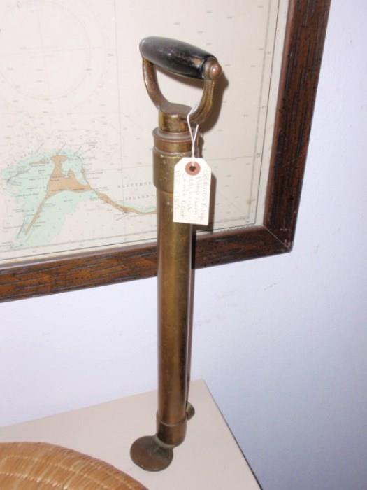 Old Brass Bilge Pump from 1920's-1930's Crist Craft Boat