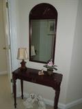 Console Table and Mirror