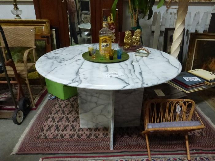 Marble round table