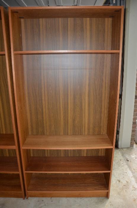 Scan bookcase. Solid middle self to fit your TV flat screen. Other selves adjustable for books, cable box or extra storage. Build an entire wall unit at only $35 a piece. Sunday's price ... $15 a piece.