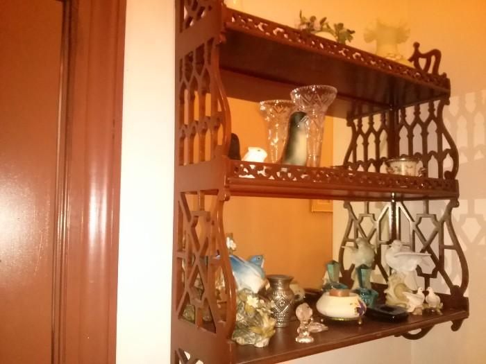 Antique What-Not Shelf with Smalls