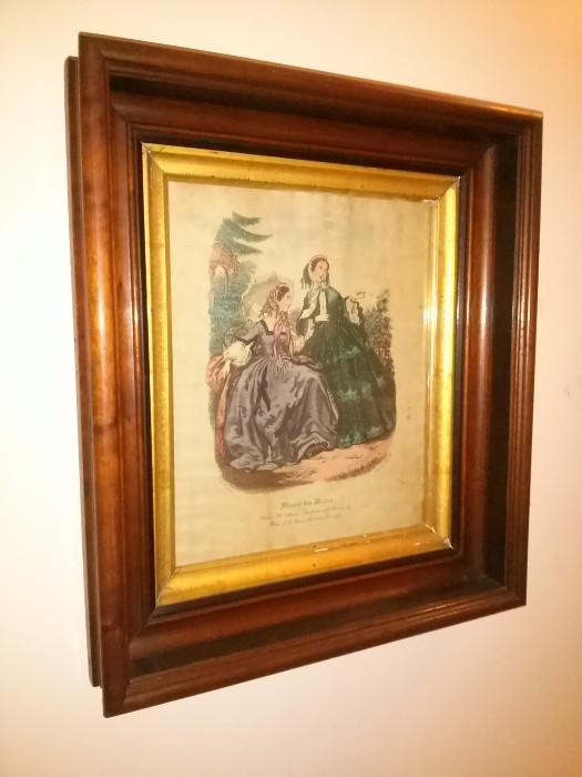 Antique Etchings and Frames
