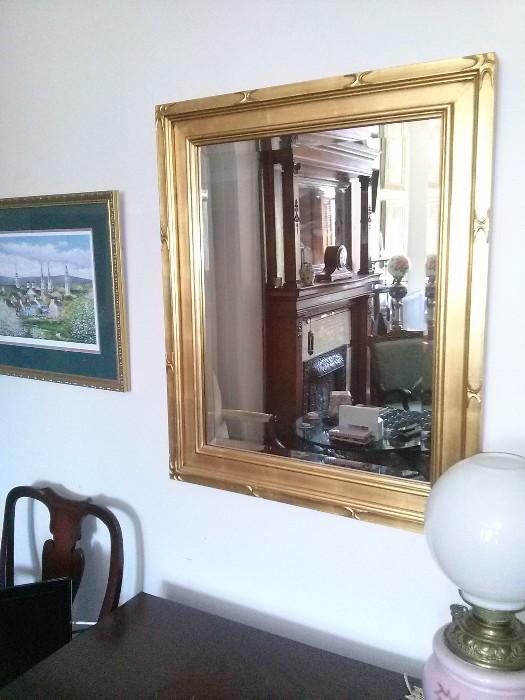 19th Century Gold Leaf Frame/ Mirror
