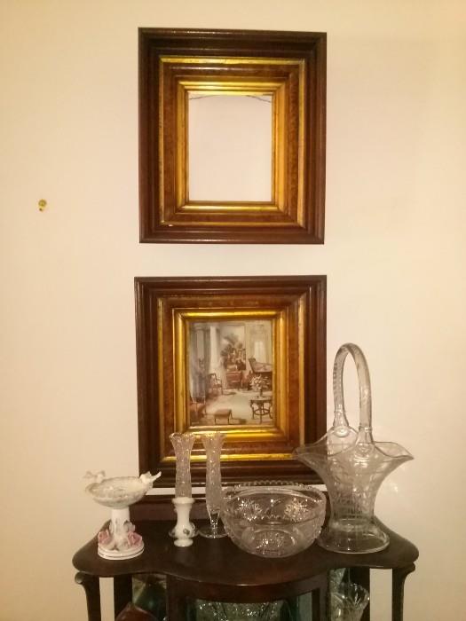 Antique frames, Glass