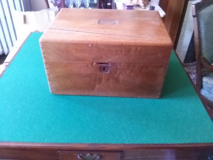 18th Century Kid Lined Silver chest