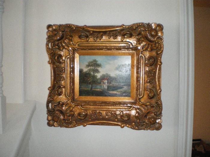 OIL PAINTING IN BEAUTIFUL CARVED FRAME