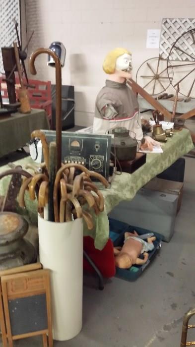 Large selection of primitives along w/ odd and unusual items.