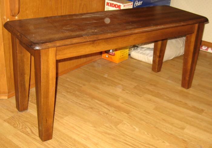 Wood long low table