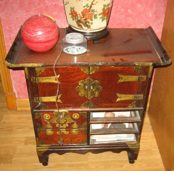 Asian look end table