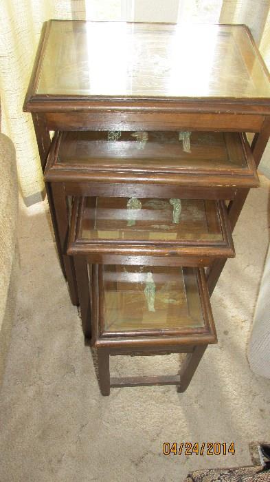 ANTIQUE ASIAN NESTING TABLES